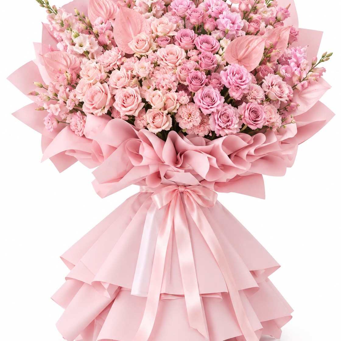Blushing Romance Bouquet photo 2